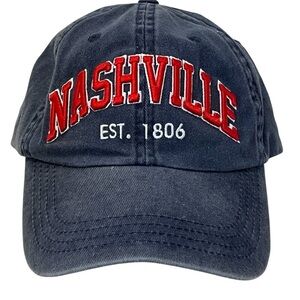 Stellar Adjustable Cotton Baseball Cap embroidered with NASHVILLE lettering